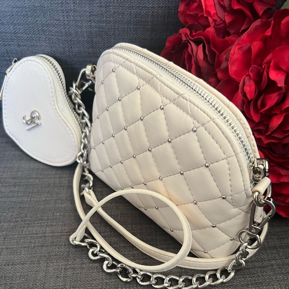 NWT STEVE MADDEN BMAGGS SMALL CROSSBODY DOM BAG PURSE WITH BADDS CASE - Picture 8 of 8